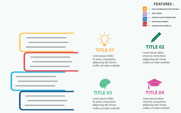 Download Abstract Creative Book Concept Infograph - Graph Collection