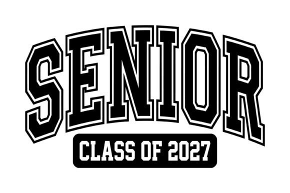 Download Senior Class of 2027 Typography - Graph Collection