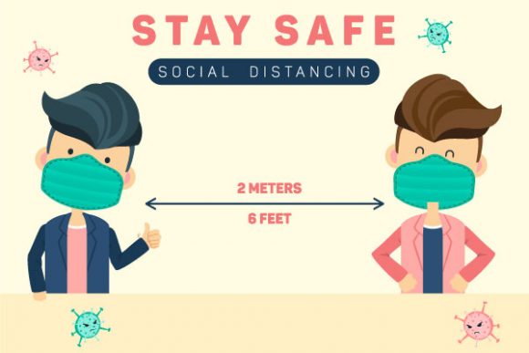 Download Stay Safe, Social Distancing Graphic - Graph Collection