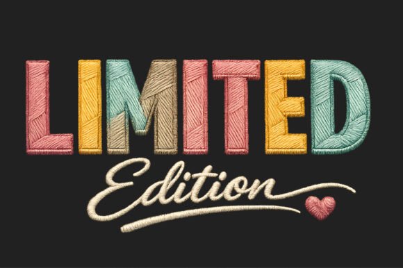 Download Limited Edition Embroidery Typography - Graph Collection