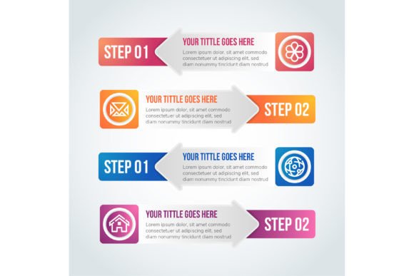 Download Arrow Rectangle Infographic - Graph Collection