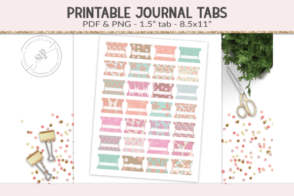 Download Printable Fold-over Patterned Tabs Graph - Graph Collection