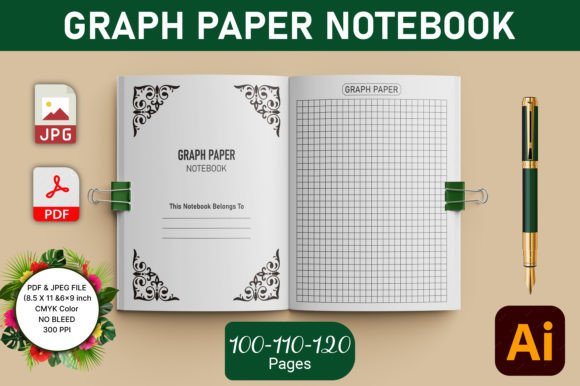Download Graph Paper Notebook KDP Interior - Graph Collection