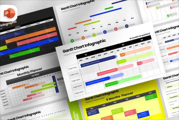 Download Gantt Chart Infographic Presentation - Graph Collection