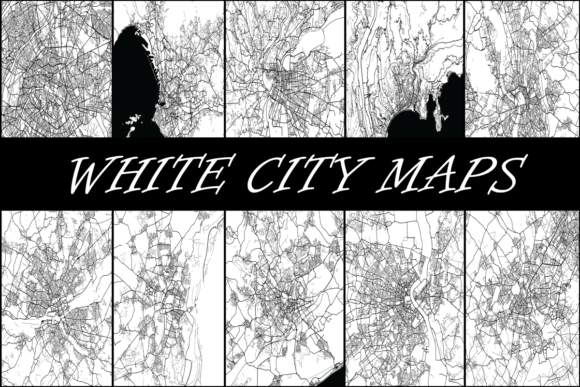 Download White City Maps Backgrounds - White Collection