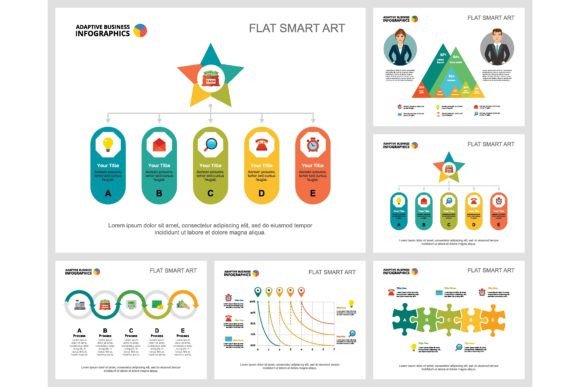 Download Colorful Infograph Charts Set. Business - Graph Collection