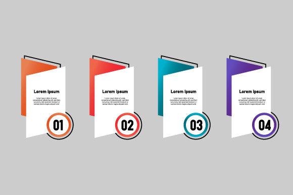 Download Set Colorful Abstract Business Infograph - Graph Collection