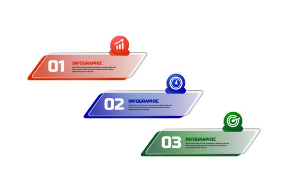 Download Colorful Glassmorphism Process Infograph - Graph Collection