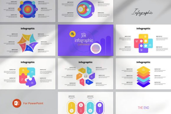 Download Infographic PowerPoint Template - Graph Collection