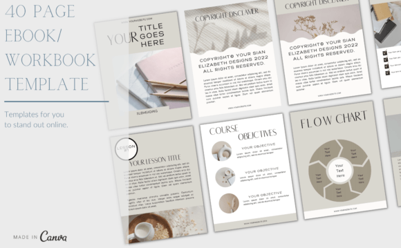 Download Canva Online Course Workbook Template - Work Collection
