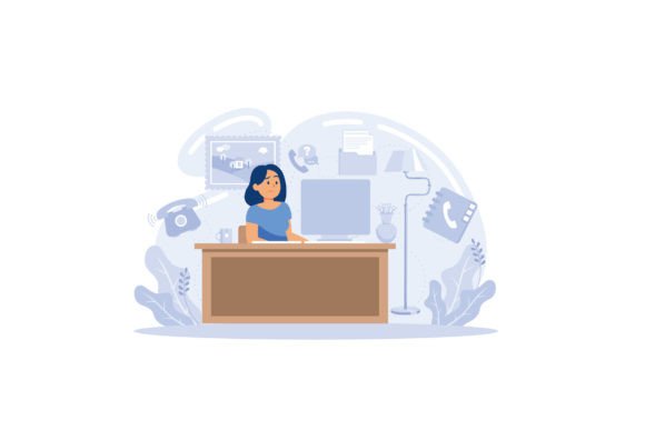 Download Work at Home Concept Design. Freelance - Work Collection