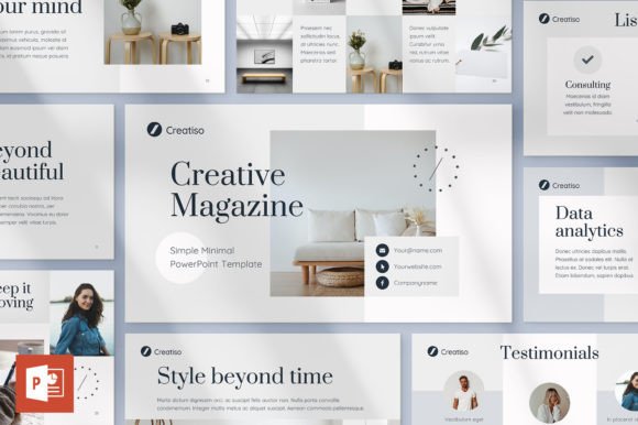 Download Simple Minimal PowerPoint Template - Simple Collection
