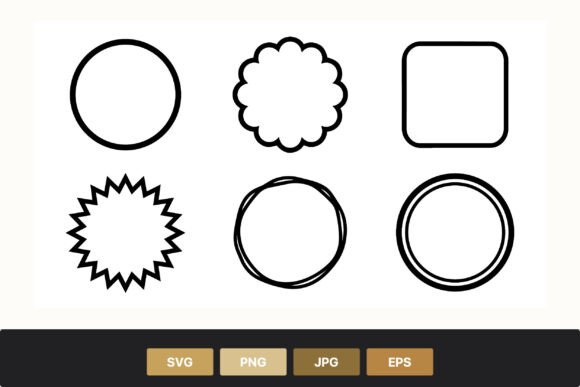 Download Simple Circle Badge Frames Vector - Simple Collection