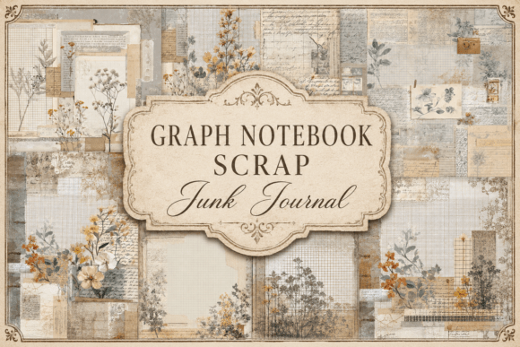 Download Graph Notebook Scrap Junk Journal - Graph Collection